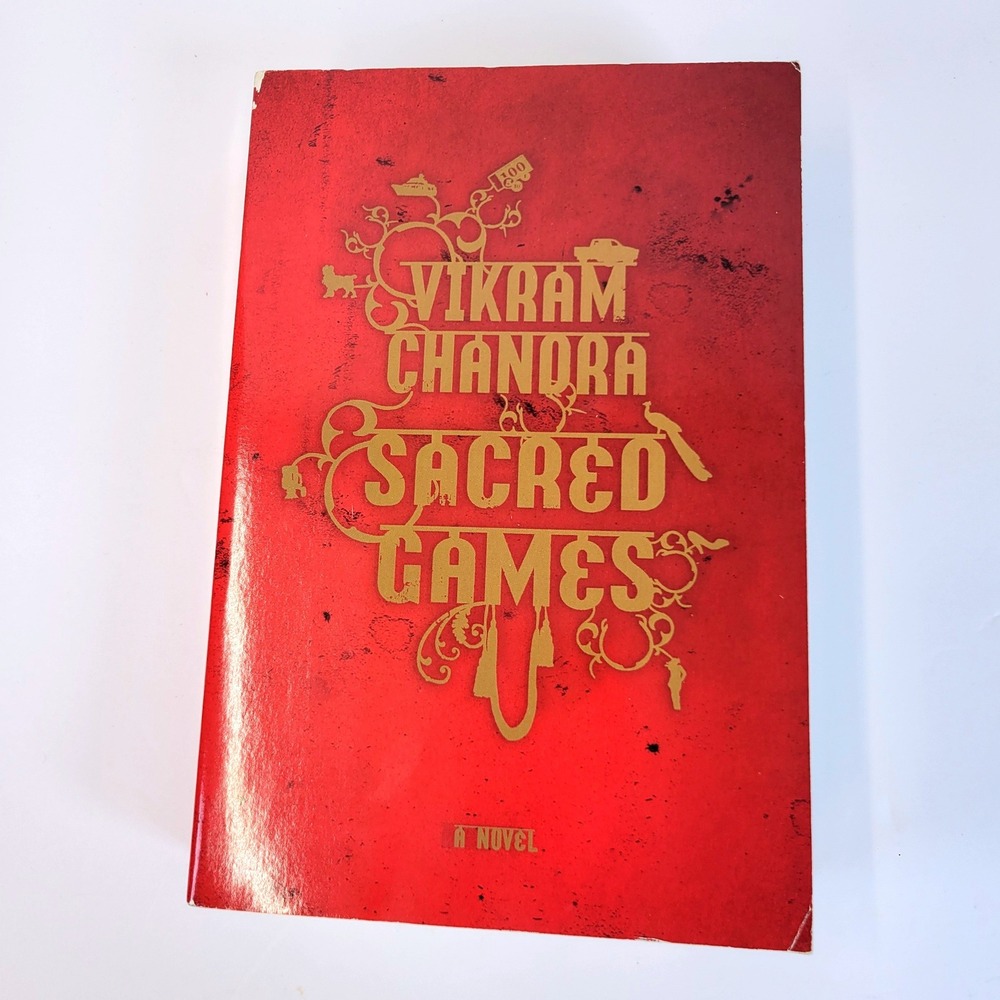 Vikram Chandra Sacred Games Novel Thriller Fiction Red Paperback Book